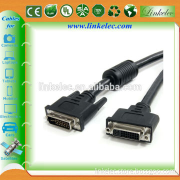Dual Link DVI-I Cable (24+5 pin) with ferrites computer monitors cable